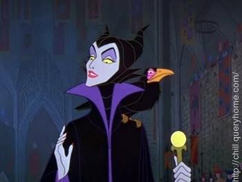 Maleficent** is the name of the Queen Witch in Walt Disney’s Sleeping Beauty