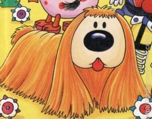 Dougal is the name of the dog in cartoon 'The Magic Roundabout'.